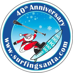 Surfing Santa