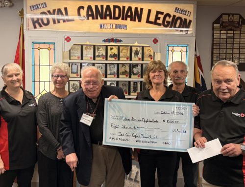 Thank You Royal Canadian Legion Branch 71